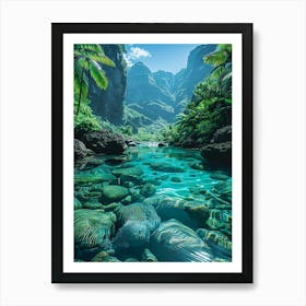 Hawaiian River Art Print