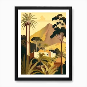La Palma Canary Islands Spain Rousseau Inspired Tropical Destination Art Print