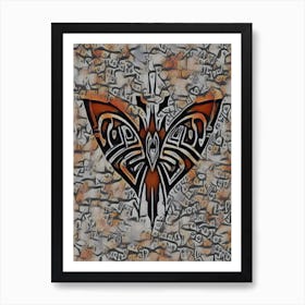 Butterfly Moth 4 Art Print