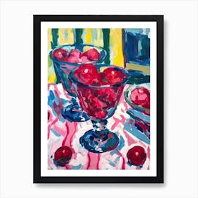 Raspberry Sorbet Painting 1 Art Print