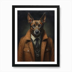 Gangster Dog Belgian Malinois Art Print