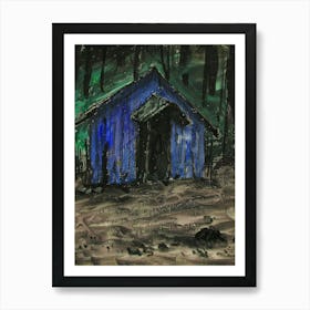 Shack In The Woods Art Print