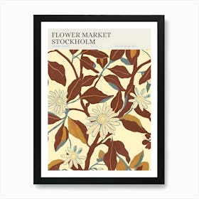 Flowers Market Stockholm Art Print