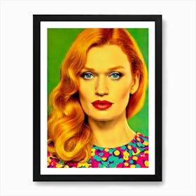 Mireille Enos Colourful Pop Movies Art Movies Art Print