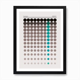 Retro Dots 2 Art Print