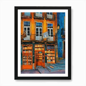 Porto Book Nook Bookshop 4 Art Print