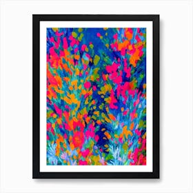 Acropora Tenella 2 Vibrant Painting Art Print