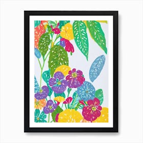 Polka Dot Plant Eclectic Boho Art Print