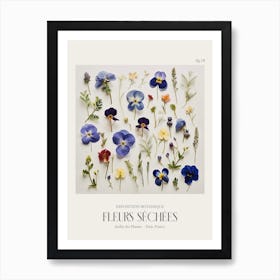 Fleurs Sechees, Dried Flowers Exhibition Poster 18 Art Print