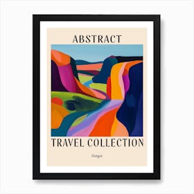 Abstract Travel Collection Poster Georgia 3 Art Print