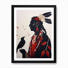 Miami Mystique; A Minimalist Study ! Native American Art Art Print