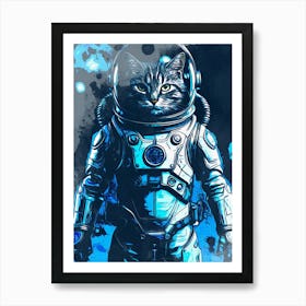 Cat Galaxy Space Póster