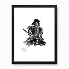 Samurai In Armr Art Print