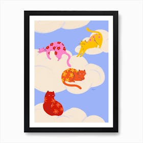 Sky Kittens Art Print