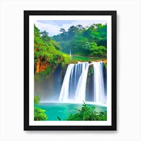 Anisakan Falls, Myanmar Majestic, Beautiful & Classic (1) Art Print