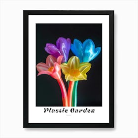 Bright Inflatable Flowers Poster Daffodil 3 Art Print