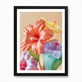 Dreamy Inflatable Flowers Hibiscus 3 Art Print