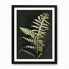 Black Stem Spleenwort Rousseau Inspired Art Print