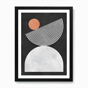 Lines and circles 10 Art Print