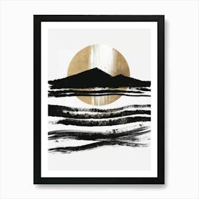 Black And Gold Canvas Print 53 Art Print