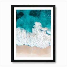 Aerial View Of A Beach 21 Art Print