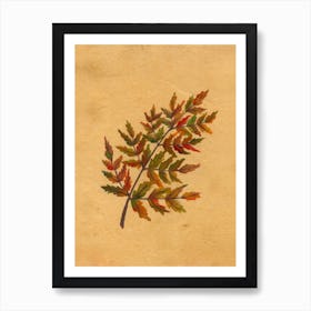 Autumn Fern Art Print