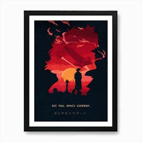 1998 Cowboy Bebop Minimalist Art Print