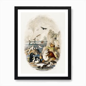 Hand Drawn Of Animals, Oliver Goldsmith 1 Art Print