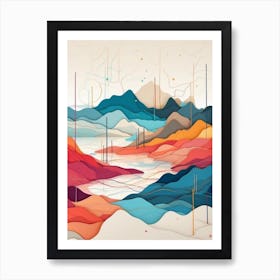 Abstract Landscape Art Print