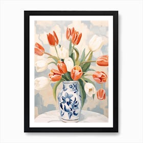 Tulip Flower Still Life Painting 1 Dreamy Art Print