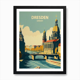 Gelsenkirchen Retro Art Print, Gelsenkirchen Wall Art Illustration