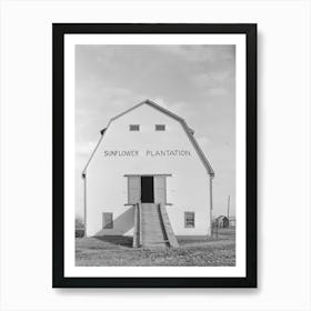 Untitled Photo, Possibly Related To Barn Sunflower Plantation, Mississippi By Russell Lee Art Print