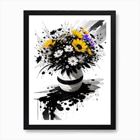 Flowers In A Vase 3 Art Print