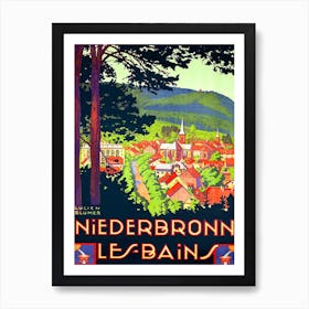 Niederbronn, Les Bains, France Art Print