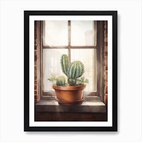 Peyote Cactus Window 4 Art Print