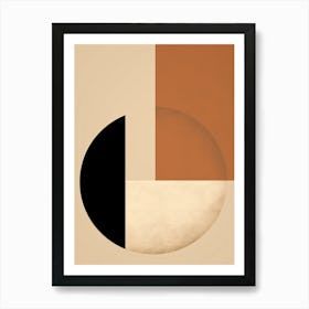 Beige Bauhaus Vienna Vision Art Print