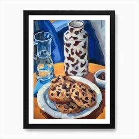 Chocolate Chips Cookies Painting 1 Art Print