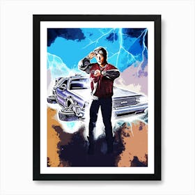 Back To The Future movies 1 Art Print