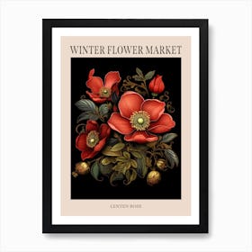 Lenten Rose 2 Winter Flower Market Poster Art Print