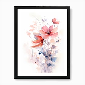 Scarlet Sensation: Poppy Flower Print Art Print