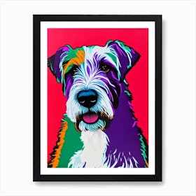 Old English Sheepdog Andy Warhol Style Dog Art Print