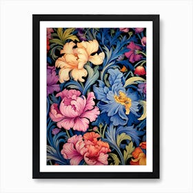 Floral Wallpaper 23 Art Print