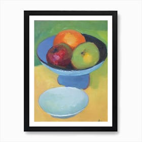 Tangerine Bowl Of fruit Art Print