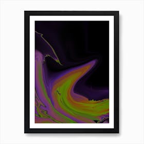Moonlight Wave, Art, Home, Kitchen, Bedroom, Living Room, Decor, Style, Abstract, Wall Print Art Print