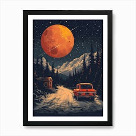 Moonlight Road Art Print