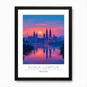 Kuala Lumpur At Sunset Art Print