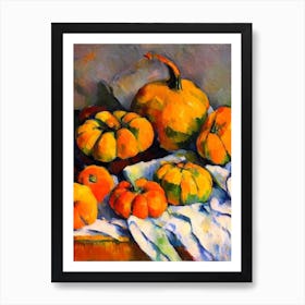 Kabocha Squash 2 Cezanne Style vegetable Art Print