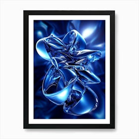 Abstract Blue Abstract Art Art Print