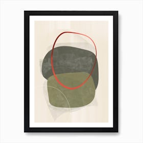 Stoney Green Red Art Print Art Print