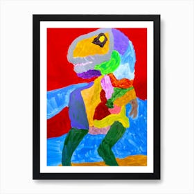 Dana Dinosaur by Drew Art Print